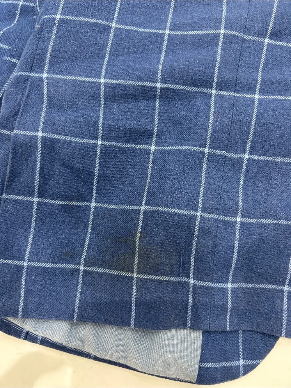 Ralph Lauren Navy Blue Windowpane Blazer - Kids